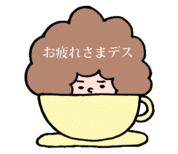 Afro san for your daily life sticker #14817106