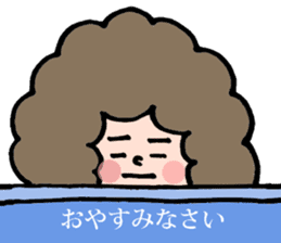 Afro san for your daily life sticker #14817109