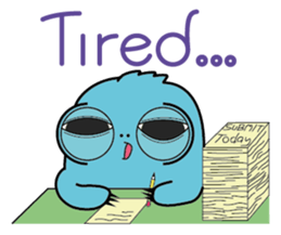 PomPom Blue Monster sticker #14817613