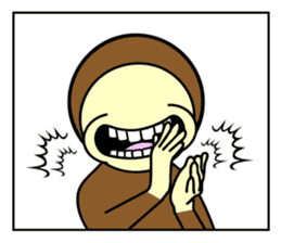 Hello with the Brown zentai! sticker #14817773