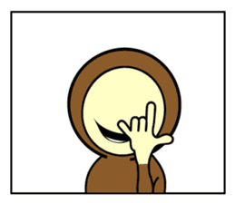 Hello with the Brown zentai! sticker #14817777