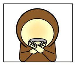 Hello with the Brown zentai! sticker #14817779