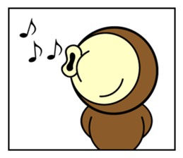 Hello with the Brown zentai! sticker #14817785