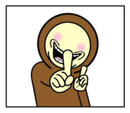 Hello with the Brown zentai! sticker #14817786