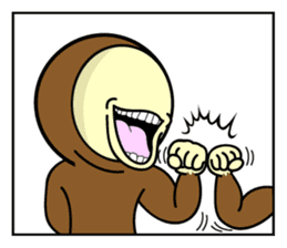 Hello with the Brown zentai! sticker #14817788