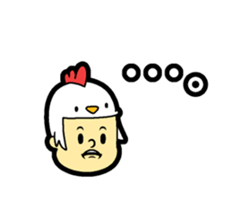 Hair type bird type sticker #14818294