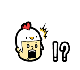 Hair type bird type sticker #14818295