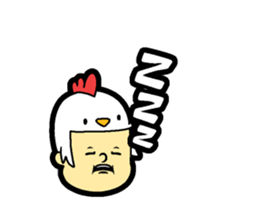 Hair type bird type sticker #14818305