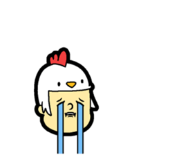 Hair type bird type sticker #14818311