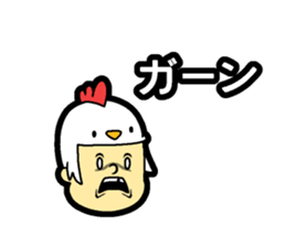 Hair type bird type sticker #14818314