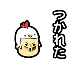 Hair type bird type sticker #14818315