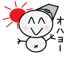 maru honnwaka a snowman sticker #14819414