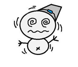 maru honnwaka a snowman sticker #14819415