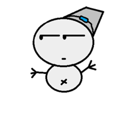 maru honnwaka a snowman sticker #14819418