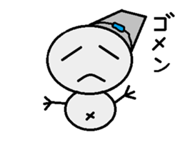 maru honnwaka a snowman sticker #14819420