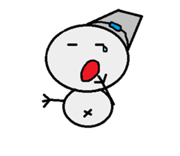 maru honnwaka a snowman sticker #14819421
