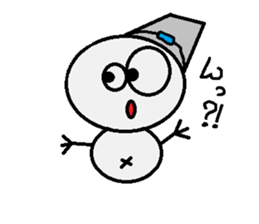 maru honnwaka a snowman sticker #14819422