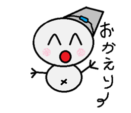 maru honnwaka a snowman sticker #14819423