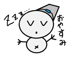 maru honnwaka a snowman sticker #14819424