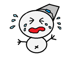maru honnwaka a snowman sticker #14819426
