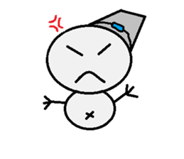 maru honnwaka a snowman sticker #14819427