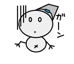 maru honnwaka a snowman sticker #14819429