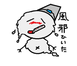 maru honnwaka a snowman sticker #14819431