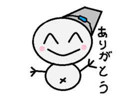 maru honnwaka a snowman sticker #14819437