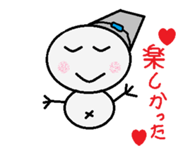 maru honnwaka a snowman sticker #14819440