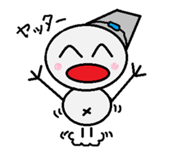 maru honnwaka a snowman sticker #14819442