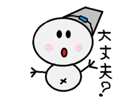 maru honnwaka a snowman sticker #14819444