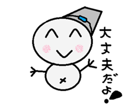 maru honnwaka a snowman sticker #14819445