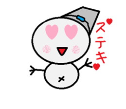 maru honnwaka a snowman sticker #14819447