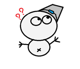 maru honnwaka a snowman sticker #14819448