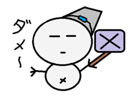 maru honnwaka a snowman sticker #14819450
