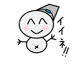 maru honnwaka a snowman sticker #14819452