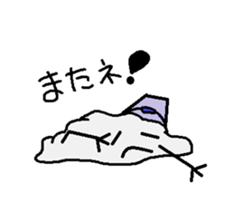 maru honnwaka a snowman sticker #14819453
