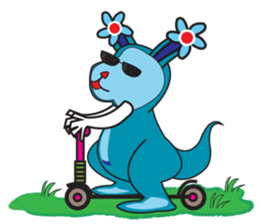 Funny Personalities Kangaroos sticker #14820068