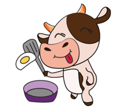 Tricksy Time of Lovely Dairy Cow sticker #14820290