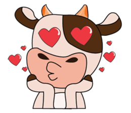 Tricksy Time of Lovely Dairy Cow sticker #14820293