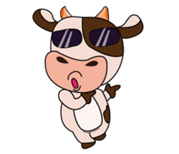 Tricksy Time of Lovely Dairy Cow sticker #14820294
