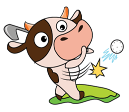 Tricksy Time of Lovely Dairy Cow sticker #14820295