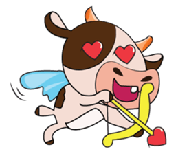 Tricksy Time of Lovely Dairy Cow sticker #14820296