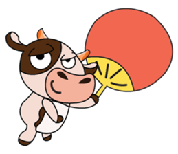 Tricksy Time of Lovely Dairy Cow sticker #14820298