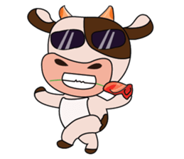 Tricksy Time of Lovely Dairy Cow sticker #14820300