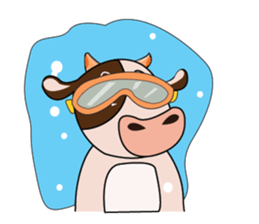 Tricksy Time of Lovely Dairy Cow sticker #14820303