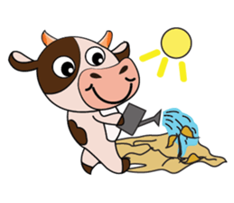 Tricksy Time of Lovely Dairy Cow sticker #14820304