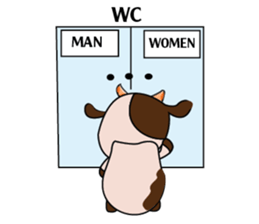 Tricksy Time of Lovely Dairy Cow sticker #14820305