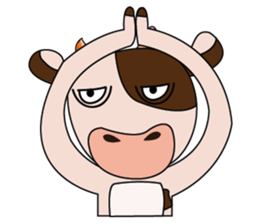 Tricksy Time of Lovely Dairy Cow sticker #14820312