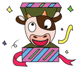 Tricksy Time of Lovely Dairy Cow sticker #14820314